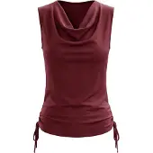 Imily Bela Top rojo oscuro