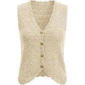 Imily Bela Chaleco de punto beige