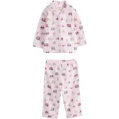 Next Pijama moca / magenta / rosa claro / blanco