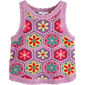 Next Top de punto amarillo / jade / lila / rojo