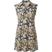 Imily Bela Vestido beige / azul claro / naranja pastel / negro