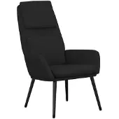 Syfax Sillón de relax de tela negro