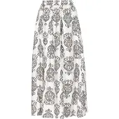 Usha Falda piel / negro / blanco
