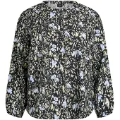 Zizzi Blusa 'Caava' beige / azul / negro