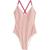 Rockett St George Traje de baño crema / rojo