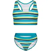 TROLLKIDS - Girl's Kvalvika Bikini - Bikini size 110, turquesa
