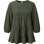 Imily Bela Blusa verde oscuro