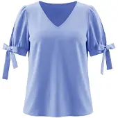 Imily Bela Blusa azul cielo