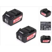 Metabo Li-Power batería 18V con 2x batería 5.2Ah ( 625592000 )