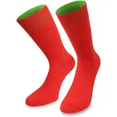 Normani Calcetines verde / rojo