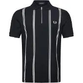 Fred perry Camiseta 'Polo marino vertical stripe polo shirt 6' azul