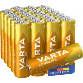 Varta Longlife AA / MN1500 / LR06 Pilas alcalinas 24 unidades