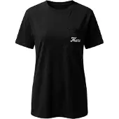 Imily Bela Camiseta negro / blanco
