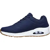 SKECHERS Zapatos con cordón 'Klassischer Schnürschuh Herren 52458 NVY Kunststoff (Synthetik) in blau' azul