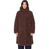 Mazine - Women's Faux-Fur Coat - Abrigo size L, marrón