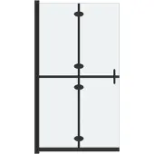 Syfax Mampara de ducha plegable vidrio ESG esmerilado 110x190 cm