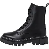Tamaris Botines con cordones 'Schnürstiefel Damen 1-25276-41/003 Echtleder in schwarz' negro