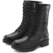 LASCANA Botines con cordones gris / negro