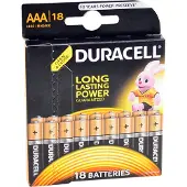 Duracell Pilas Alcalinas Aaa Aaa 18 Unidades