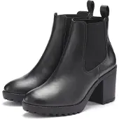 LASCANA Botas Chelsea negro