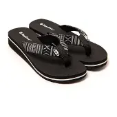 Brasileras Sandalias de dedo 'Maya' negro / blanco