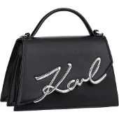 Karl Lagerfeld Bolso de mano negro / plata