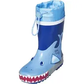 Playshoes Botas de lluvia 'Hai' azul / azul claro / rojo / blanco