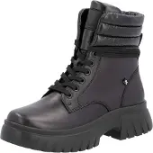 Rieker Botines con cordones negro