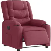 Sonstiges Sillón reclinable eléctrico tela rojo tinto