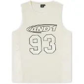 AND1 Camiseta '93 Airtex' ecru / antracita