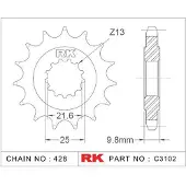 Rk Piñón Delantero 3102 428