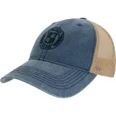 Chillouts Gorra 'Milton' beige / azul denim