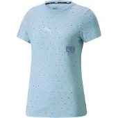 Puma Camiseta funcional azul / azul claro / lila / blanco