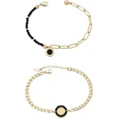 Faina Pulsera oro / negro