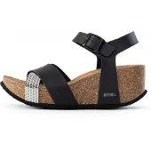 Bayton Zapatos abiertos 'MILDURA' negro / plata