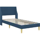 vidaXL Estructura de cama con colchón y cabecero, fabricada en poliéster ()