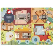 Janod Peluche Lock Board