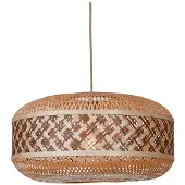 Good&Mojo Lámpara colgante Langkawi, marrón, Ø 50 cm, bambú, E27