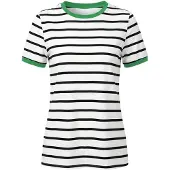 Imily Bela Camiseta verde / negro / blanco