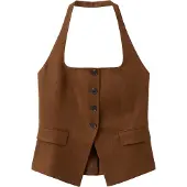 Mango Chaleco para traje 'Boreli' marrón