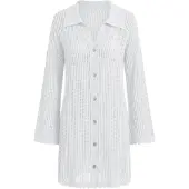 Imily Bela Vestido de playa blanco