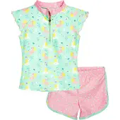 Playshoes Protección UV 'Einhorn' amarillo / menta / rosa claro / blanco