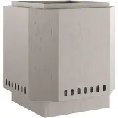 vidaXL : Chimenea sin humo, aspecto oxidado, acero resistente a la intemperie