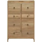 vidaXL Cómoda de 55x30x90 cm, madera maciza de teca