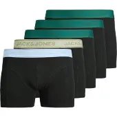 Jack & jones Boxer JACWESLEY SOLID TRUNKS X5 hombre - Negro - EU XL