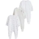 Next Pijama gris / gris moteado / blanco