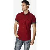 KOROSHI Camisa rojo oscuro