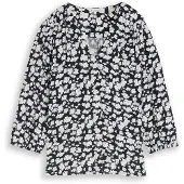 Tom Tailor Blusa azul oscuro / blanco