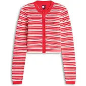 Tommy Hilfiger Cárdigan 'Cardi' rojo / blanco