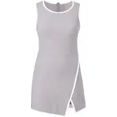 Imily Bela Vestido gris / blanco